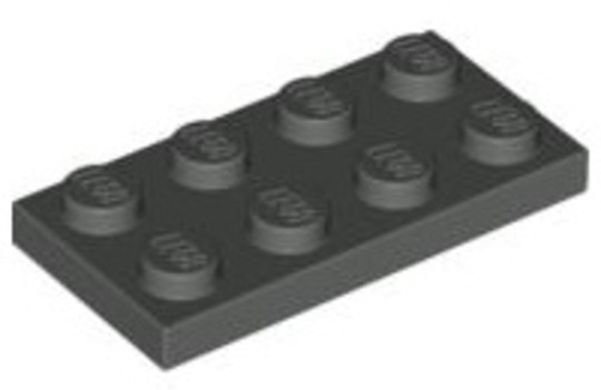 LEGO® Alkatrészek (Pick a Brick) 4112232 - Sötét szürke 2X4 Lapos Elem