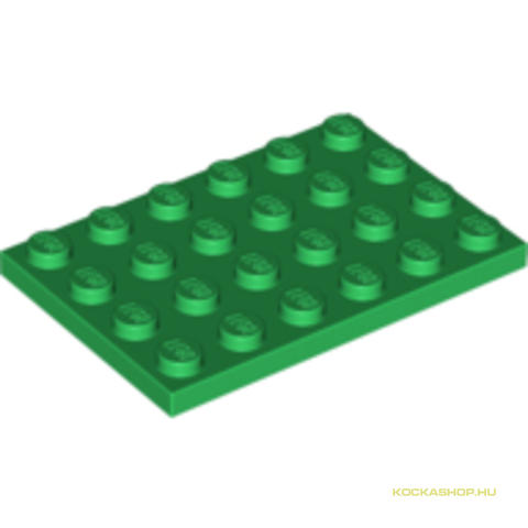 LEGO® Alkatrészek (Pick a Brick) 4116671 - Zöld 4X6 Lapos Elem
