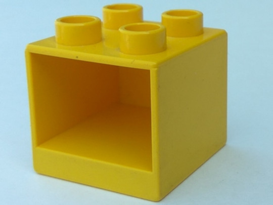 LEGO® Alkatrészek (Pick a Brick) 4118925 - Sárga 2x2x1 1/2 DUPLO Szekrény Keret