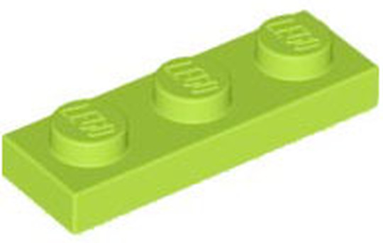 LEGO® Alkatrészek (Pick a Brick) 4122440 - Lime 1X3 Lapos Elem