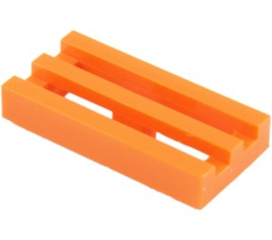 LEGO® Alkatrészek (Pick a Brick) 4125254 - Narancs 1x2 rács