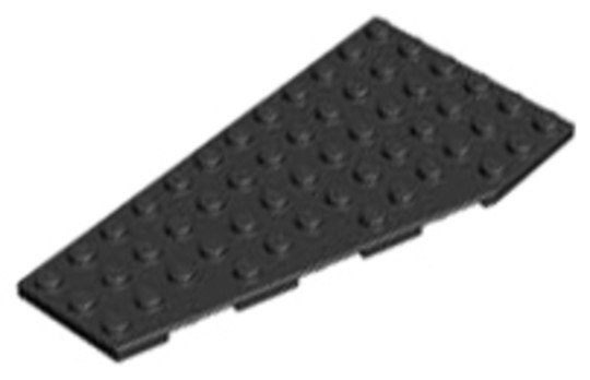 LEGO® Alkatrészek (Pick a Brick) 4143180 - Fekete 12x6 bal oldali szárny