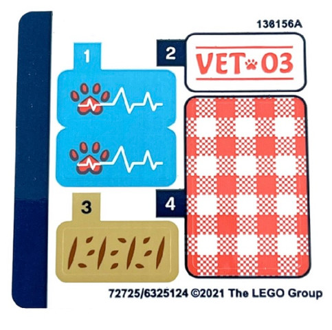 LEGO® Alkatrészek (Pick a Brick) 41442stk01 - 41442 Készlet Matricaíve