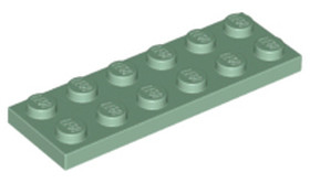 Homokzöld 2X6 Lapos Elem