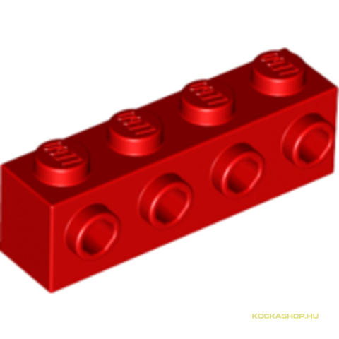 LEGO® Alkatrészek (Pick a Brick) 4157223 - Piros 1x4x1 Elem Oldalt Gombokkal