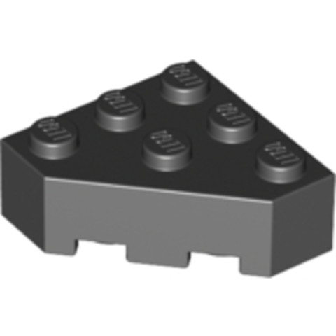 LEGO® Alkatrészek (Pick a Brick) 4159550h - Fekete 3x3 Sarok Elem - Használt