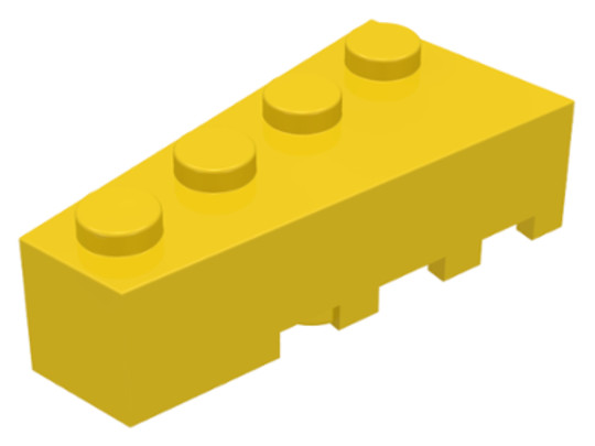 LEGO® Alkatrészek (Pick a Brick) 4160348 - Sárga 2X4 Elem Bal Oldali Csatlakozással
