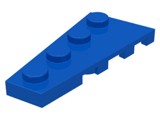 LEGO® Alkatrészek (Pick a Brick) 4161330 - Kék 2X4 Lapos Elem, Bal Oldali 