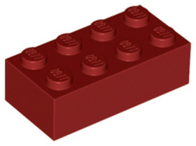 Sötétpiros 1X2X4 Elem