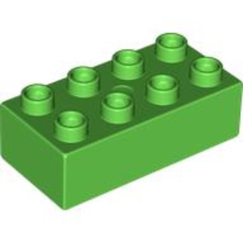 LEGO® Alkatrészek (Pick a Brick) 4166924 - Élénkzöld 2x4 DUPLO Kocka