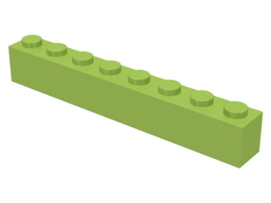 LEGO® Alkatrészek (Pick a Brick) 4172974 - Lime 1X1X8 Elem, használt