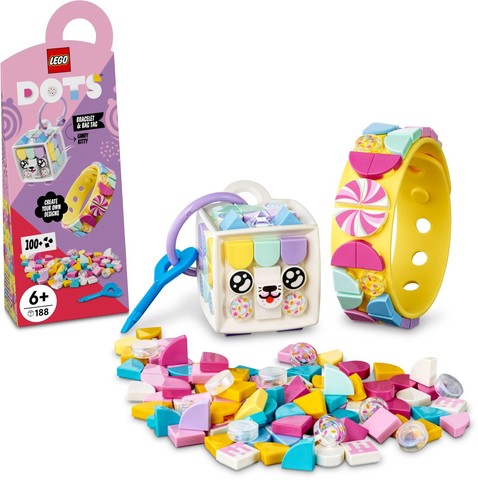 LEGO® DOTS 41944 - Candy Kitty karkötő és táskadísz