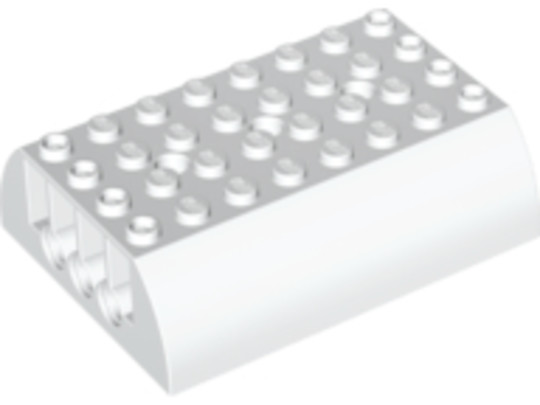 LEGO® Alkatrészek (Pick a Brick) 4195061 - Fehér Tartály tető 6x8x2