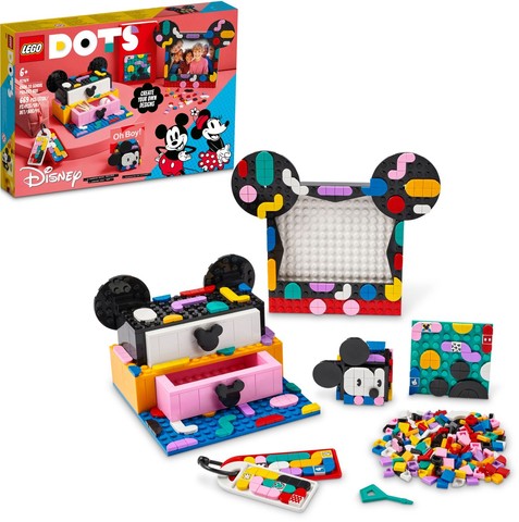 LEGO® DOTS 41964 - Mickey egér és Minnie egér tanévkezdő doboz