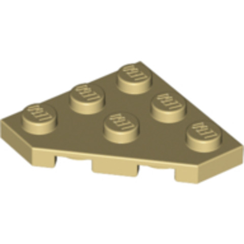 LEGO® Alkatrészek (Pick a Brick) 4208072 - Bézs 3X3 Lapos Sarokelem