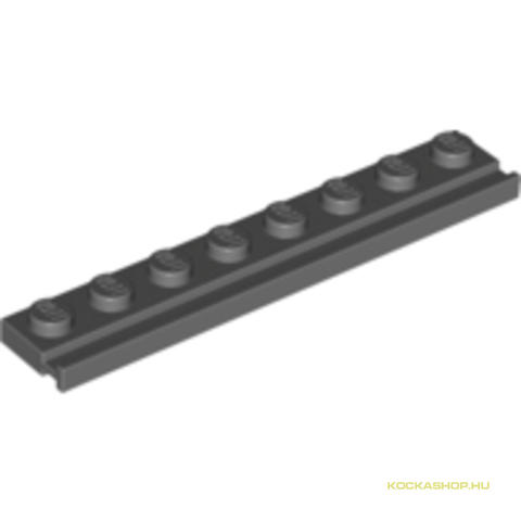 LEGO® Alkatrészek (Pick a Brick) 4210967 - Sötét kékes-szürke 8X1 Lapos Elem Sínnel