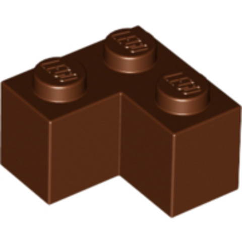 LEGO® Alkatrészek (Pick a Brick) 4211200 - Vöröses barna 1X2X2 Sarokelem