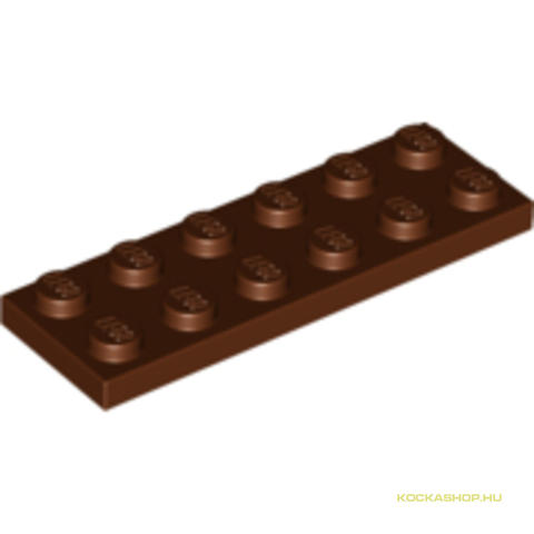 LEGO® Alkatrészek (Pick a Brick) 4211247 - Vöröses barna 2X6 Lapos Elem