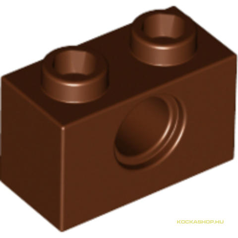 LEGO® Alkatrészek (Pick a Brick) 4211252 - Vöröses barna Technic 1X2 Elem, Lyukkal