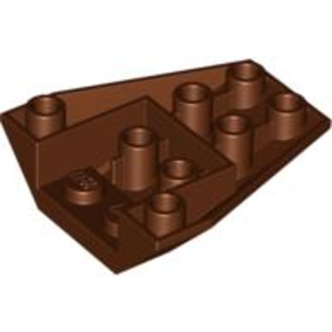 LEGO® Alkatrészek (Pick a Brick) 4211310 - Vörösesbarna 4X2/18° Inverz elem