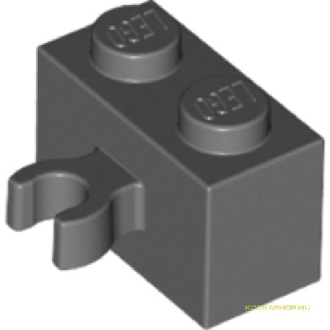 LEGO® Alkatrészek (Pick a Brick) 4211598 - Sötét kékes-szürke 1X2 Elem Vízszintes Tartóval