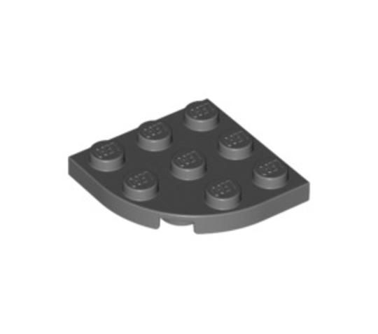 LEGO® Alkatrészek (Pick a Brick) 4212075 - Sötétkékesszürke 3x3 Kerekített Lap Elem