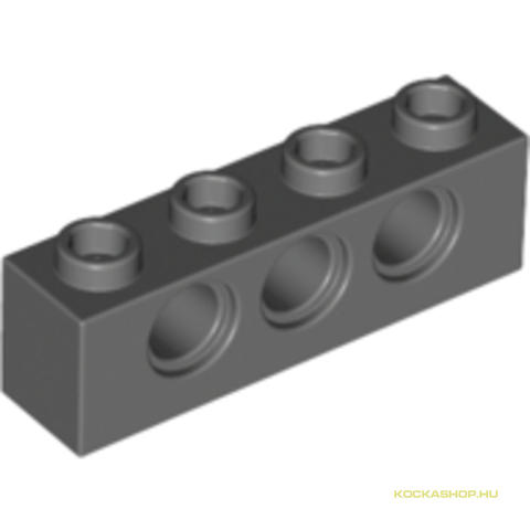 LEGO® Alkatrészek (Pick a Brick) 4213607 - Sötét kékes-szürke 1X4 Elem Oldalán 3 Lyukkal
