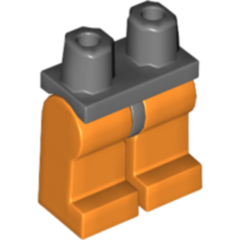 LEGO® Alkatrészek (Pick a Brick) 4214921 - Sötét Kékesszürke Alsó Rész Narancssárga Lábakkal