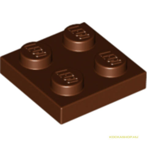 LEGO® Alkatrészek (Pick a Brick) 4216695 - Vöröses barna 2X2 Lapos Elem