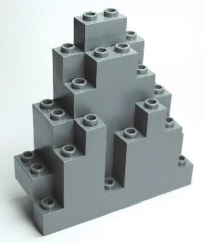 LEGO® Alkatrészek (Pick a Brick) 4216709 - Sötét kékes-szürke szikla elem