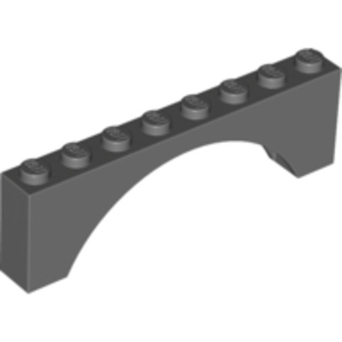 LEGO® Alkatrészek (Pick a Brick) 4220973 - Sötétkékesszürke 1x8x2 Boltív