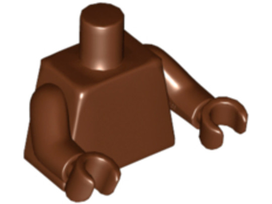 LEGO® Alkatrészek (Pick a Brick) 4221771 - Vörösesbarna Minifigura Felsőtest