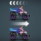 LEGO® Technic 42220 - Monster Jam™ Sparkle Smash™ - Hátrahúzhatós