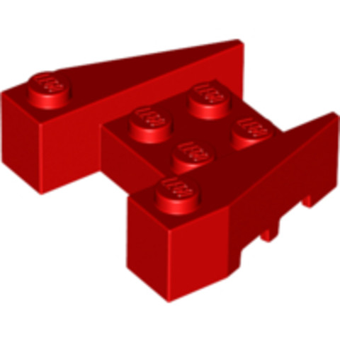 LEGO® Alkatrészek (Pick a Brick) 4230901 - Piros 4x4 Módosított Ék Elem