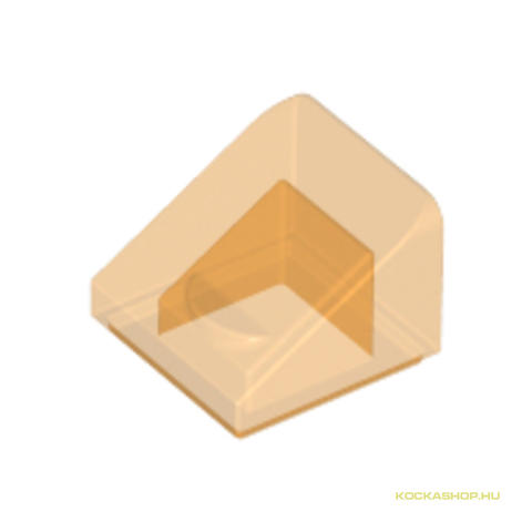 LEGO® Alkatrészek (Pick a Brick) 4244369 - Átlátszó narancssárga 1X1X2/3 Tetőelem