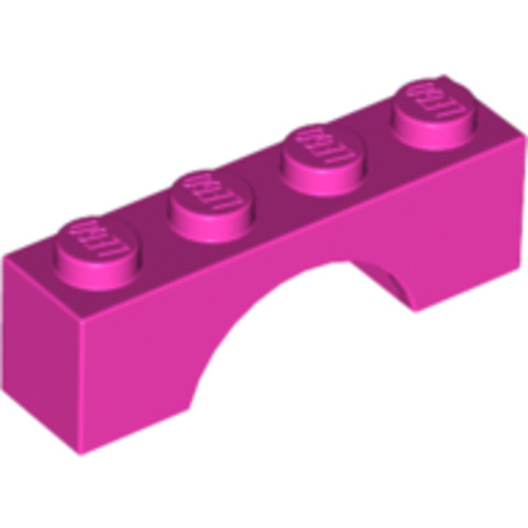 LEGO® Alkatrészek (Pick a Brick) 4244613 - Sötét Rózsaszín Pink 1X4 Híd Elem