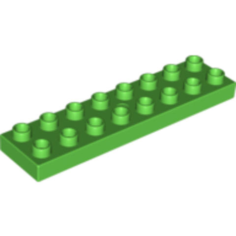 LEGO® Alkatrészek (Pick a Brick) 4247780 - DUPLO Fényes Zöld 2x8 elem