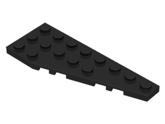 LEGO® Alkatrészek (Pick a Brick) 4251393 - Fekete 3X8 Elem Jobb Oldali Csatlakozással