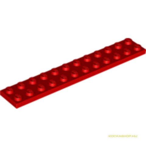 LEGO® Alkatrészek (Pick a Brick) 4255035 - Piros 2X12 Lapos Elem