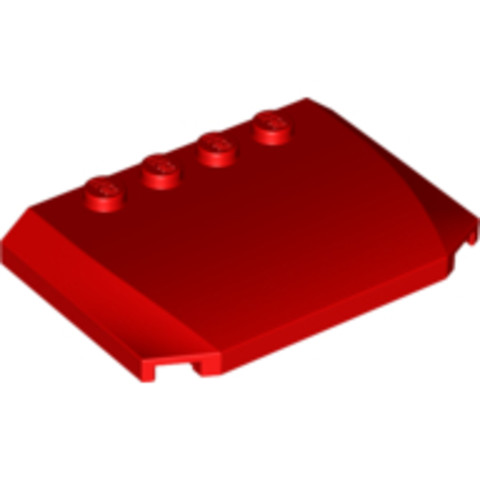LEGO® Alkatrészek (Pick a Brick) 4259903 - Piros 4x6x2 Tető Elem