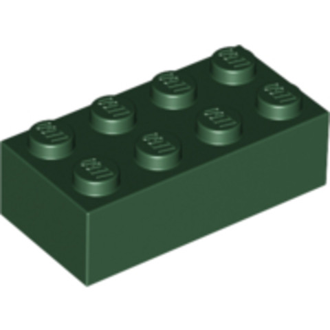 LEGO® Alkatrészek (Pick a Brick) 4260493 - Sötétzöld 2x4 Elem