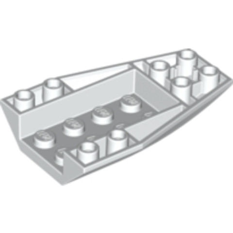 LEGO® Alkatrészek (Pick a Brick) 4261693 - Fehér 4x6 Inverz Íves Elem