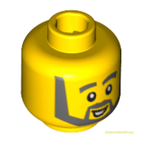 LEGO® Alkatrészek (Pick a Brick) 4262093 - Sárga Középkorú Szakállas Minifigura Fej 7.