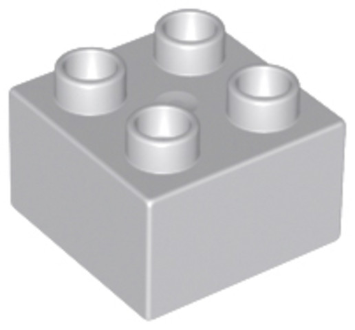 LEGO® Alkatrészek (Pick a Brick) 4266228 - Világos Kékes-szürke 2x2 DUPLO Kocka Elem