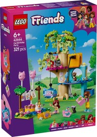 LEGO® Friends 42666 - Születésnapi cicazsúr és lombház cicáknak