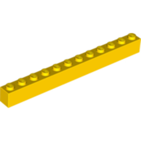 LEGO® Alkatrészek (Pick a Brick) 4271082 - Sárga 1x1x12 Elem