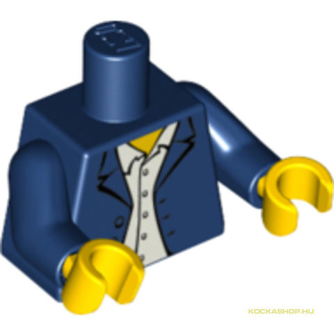 LEGO® Alkatrészek (Pick a Brick) 4275888 - Sötétkék Minifigura Felsőrész Zakóval