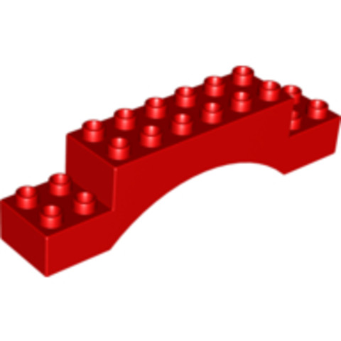 LEGO® Alkatrészek (Pick a Brick) 4276855 - DUPLO Piros 2x10x2 Hídelem