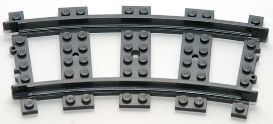 LEGO® Alkatrészek (Pick a Brick) 4279717 - Sötét Kékes-szürke Íves Sínelem