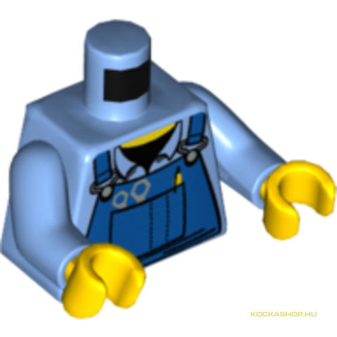 LEGO® Alkatrészek (Pick a Brick) 4288003 - Közép Kék Minifirura Felsőrész, Szerelő